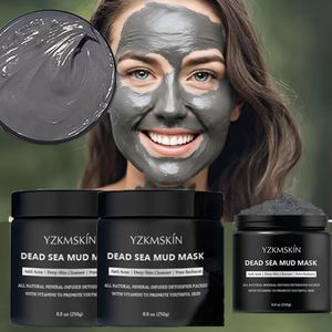 Maschera Viso Personalizzata al Fango del Mar Morto per Pulizia Profonda e Blocco dell'Umidità, <span class=keywords><strong>Argilla</strong></span> <span class=keywords><strong>Nera</strong></span> Anti-Acne, Cura della Pelle Minerale - Product Image 1