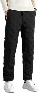 Pantalon d'hiver rembourré à bulles pour homme Mockup Corporation, imperméable, coupe-vent, épais, isolé, taille élastique, doublé en polaire - Product Image 5