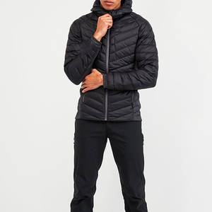 Veste d'hiver pour homme, décontractée, à capuche, épaisse, coupe-vent, avec fermeture éclair, veste matelassée chaude pour l'extérieur - Product Image 5