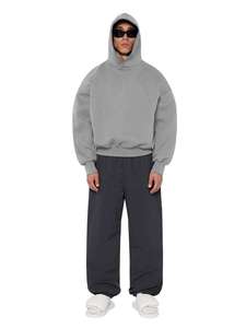 Sweat-shirts à capuche en molleton français vierge de haute qualité pour hommes, streetwear, sweats à capuche surdimensionnés à épaules tombantes pour l'usine - Product Image 2