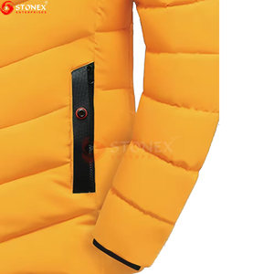 Chaqueta de Invierno Personalizada para Hombre, Chaqueta Acolchada con Capucha, Cierre de Cremallera Largo y Cálido, Estilo Casual, Alta Calidad, Impermeable para Exteriores, Servicio OEM - Product Image 4