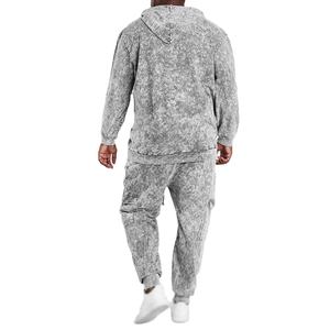 Survêtement lourd imprimé bouffant de qualité supérieure survêtement survêtement Jogger Essentials ensemble sweat à capuche et pantalon de survêtement hommes - Product Image 4