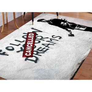 Tapis graffiti Banksy : Tapis d'appoint antidérapant « Rêves Annulés », tapis en chenille - Product Image 1