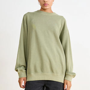 Sudadera de Algodón de Invierno de Alta Calidad para Mujer, Sudadera con Capucha de Forro Polar, Jersey con Cuello Redondo y Logotipo Frontal, Colores Personalizados - Product Image 3