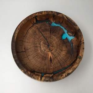 Vajilla de mesa resina/ensaladera de madera nuevo diseño cuenco para servir hecho a mano hogar/jardín vajilla cuenco personalización Mesa - Product Image 2