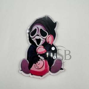 กระเบื้องขนตาอะคริลิกพร้อมแม่เหล็กปรับแต่งโลโก้ได้สำหรับฮาโลวีนแผ่นติดขนตาสยองขวัญรูปผีน้อยแบบยั่งยืน - Product Image 3