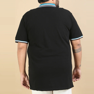 Polo de algodón de talla grande de alta calidad para hombre, logotipo personalizado y diseño de impresión, Polo de talla grande para hombre - Product Image 2