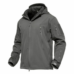 Autumn Spring Mens Fashion Casual Solid <b>Hooded</b> Bomber <b>Jacket</b> with Zipper Slim Fit <b>Soft</b> <b>Shell</b> Fabric Waterproof Masculina Cotton - Product Image 3