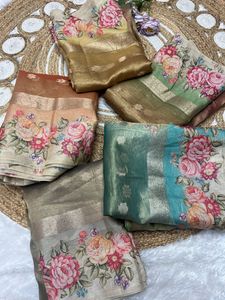 Hermosa Digital Impreso Tradicional Tejido Suave Seda Saree Última Exclusiva Elegante Blusa Étnica Fiesta Boda Desgaste Para Mujeres - Product Image 2