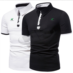 Polos elegantes para hombre de talla grande, algodón transpirable cómodo con logotipo personalizado, polos al por mayor a precio de fábrica - Product Image 1