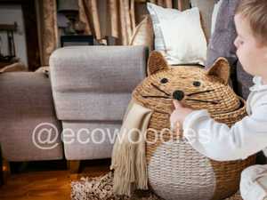 Panier de rangement pour chambre d'enfant en rotin fait main de haute qualité en forme d'animal Décoration de chambre d'enfant bohème - Product Image 3