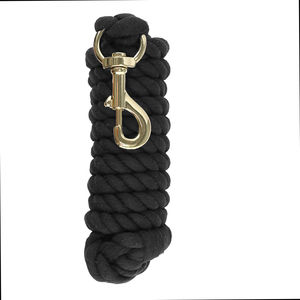 Professional High Quality Nylon Horse Riding Training Lead <b>Rope</b> <b>Black</b> Color with Good Strength Horse Cotton Lead <b>Rope</b> - Product Image 4