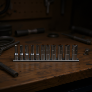 Juego de 11 llaves de vaso de mango largo con cabeza poligonal (Artículo 920BL) en soporte - Product Image 3