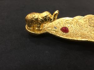 Varitas de incienso de Metal en forma de hoja de elefante, soporte a granel (oro) - Product Image 2