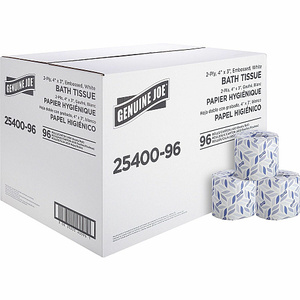 Papier toilette Joe Jumbo Roll authentique, blanc, 2 plis, papier hygiénique commercial haute capacité, 8 rouleaux/boîte (GJO2506008) - Product Image 3