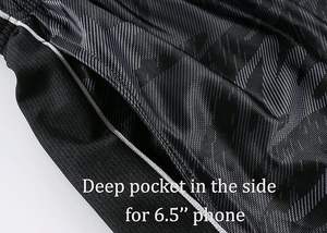 Custom Design <b>Men's</b> Baggy Streetwear <b>Shorts</b> Summer Lightweight Casual Side <b>Pockets</b> Elastic Waist Loose Fit Embroidered Technique - Product Image 5