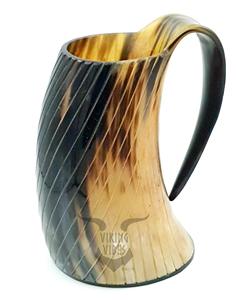 Mug à boire en corne de buffle de qualité supérieure, naturel, fait à la main, durable, poli, style animal, mug à bière durable - Product Image 4