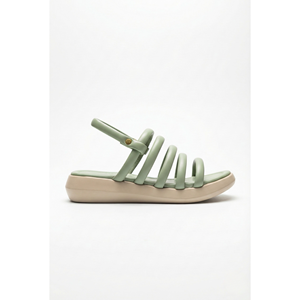 Sandales plates moelleuses en sauge douce Modèle 433 GN - Product Image 3