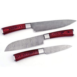 Ensemble de couteaux de chef professionnels personnalisés, ensemble de couteaux de chef en damas faits à la main, ensemble de couteaux de chef professionnels en acier inoxydable faits à la main - Product Image 3