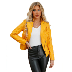 Meilleur nouveauté veste en cuir en peau de mouton pour femmes de haute qualité grande taille fini respirant à la mode imprimé support - Product Image 3