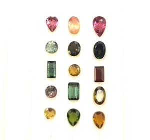 Natural Multi <b>Tourmaline</b> Mix Shape Cut Loose Gemstone Lot 3-6 MM 5 CT Multi <b>Tourmaline</b> Gemstone For Jewelry Making Stone - Product Image 2