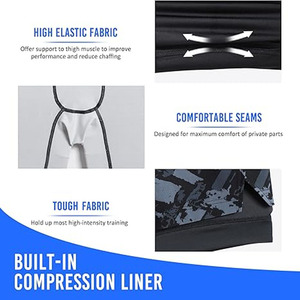 Short de basket-ball 2 en 1 léger à séchage rapide de haute qualité personnalisé en usine pour jeunes Shorts de sport pour hommes - Product Image 3