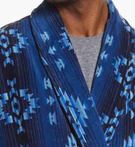 Bata de Seda Satén para Hombre, Pijama de Seda, Ropa de Dormir, Bata de Spa de Seda Lujosa, Estampada, Manga Larga, Ropa de Noche, Bata de Baño - Product Image 5