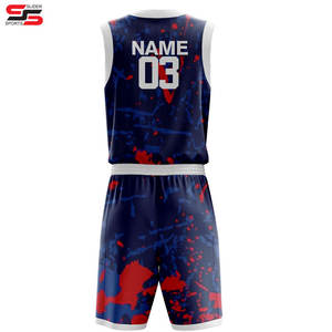 Dernière conception Impression par sublimation Maillot de basket-ball en gros Uniformes de basket-ball réversibles pour jeunes personnalisés - Product Image 6