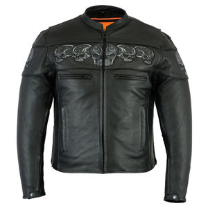Chaqueta de Motociclista de Cuero Genuino para Hombre, Ajustada, Transpirable, con Logotipo Personalizado, Cómoda, Elegante, de Invierno, a un Precio Razonable - Product Image 1