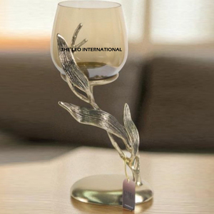 Elegant Design Metal and Glass <b>Candle</b> Holder New Look Super Quality Gold Color Concrete Unique <b>Candle</b> <b>Jar</b> Indoor Decoration - Product Image 1