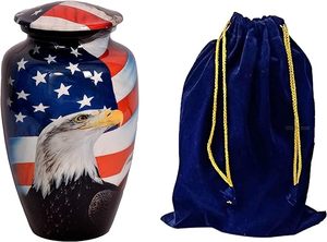 Urnes funéraires/funéraires pour adultes en aluminium de la plus haute qualité, solides et durables, de style américain. - Product Image 6