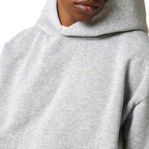 Sweat à capuche brodé personnalisé imprimé et doux au toucher pour hommes automne confortable tissu en coton chaud coupe surdimensionnée pull sweat-shirt - Product Image 3
