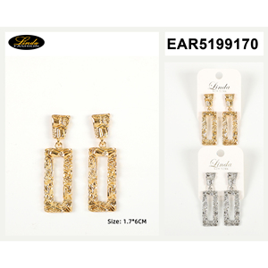 Pendientes de Perlas Linda New York, Forma de Flor, Chapados en Oro, Perlas Falsas Blancas de 3 cm, Joyería de Moda para Mujer, Uso Diario - Product Image 5