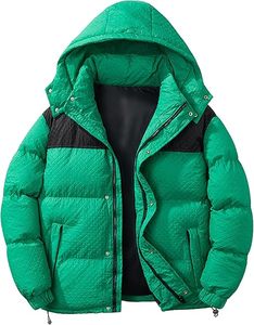 Men's Puffer Jacket Waterproof Lightweight Winter Padded <b>Bubble</b> <b>Coats</b> Warm Thicken Ski Parka Down Hooded - Product Image 1