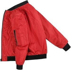 Chaqueta universitaria de satén de poliéster 100% personalizada con lona para equipo deportivo, nombre del club, chaqueta universitaria de béisbol Letterman - Product Image 2
