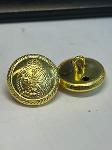 กระดุมสแนปโลหะ24กะรัตทำจากทองเหลืองชุบทอง - Product Image 2