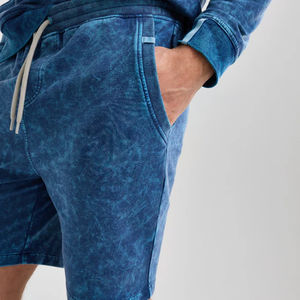 Pantalones cortos de lavado ácido para hombre, ropa informal, Vintage diseño personalizado, pantalones cortos de algodón pesado con estampado desgastado para hombre - Product Image 4