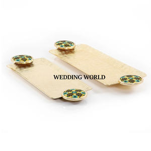 Plateau à chocolat rond martelé en métal Plateau à chocolat fait à la main de qualité supérieure Nouveau plateau à chocolat élégant et classique - Product Image 3