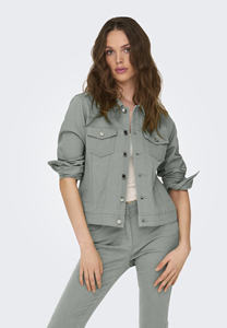 Nouveau design de veste en jean pour femmes en fer forgé OEM Poches de poitrine et fermeture à boutons conçues pour les femmes pour un confort en toutes saisons - Product Image 3