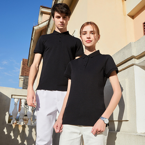 Camiseta Polo para hombre en blanco informal de secado rápido transpirable de color sólido perla de golf de alta calidad con logotipo personalizado al por mayor para hombre - Product Image 6