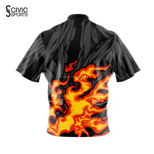 Elegante Bowling Polos Ropa Deportiva Maillot De Fútbol Camisetas Sublimación Personalizada Rayas Retro Fútbol Jersey - Product Image 4