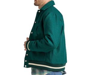 Chaqueta Universitaria Unisex de Moda al por Mayor, de Alta Calidad, Cortavientos, Transpirable, Informal, de Invierno, Bordada, con Cierre de Botones Sólidos - Product Image 4