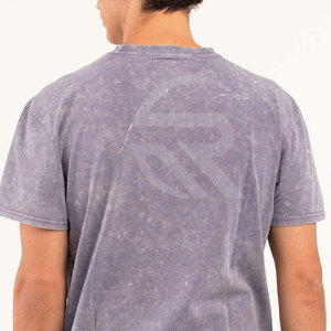 เสื้อยืดผ้าฝ้าย 100% สไตล์สตรีทแวร์สำหรับฤดูร้อน ล้างสีแบบแอซิดวอช สำหรับผู้ชาย เนื้อผ้าเบา ทนทาน ทรงปกติ แห้งเร็ว ระบายอากาศได้ดี - Product Image 5