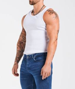 Camiseta sin mangas de algodón 100% de alto gramaje para hombre, estilo liso, con logo personalizado, de secado rápido, transpirable y antipilling, tendencia 2025 - Product Image 6