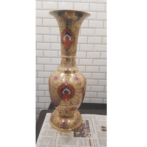 Modern Handmade Luxurious <b>Flower</b> <b>Vase</b> Latest <b>Black</b> Aluminium Brass Metal High Finishing for Home Hotel Living Room - Product Image 3