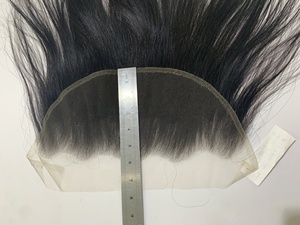 Venta al por mayor de cabello virgen, peluca de encaje Frontal HD suizo, transparente, recta - Product Image 4