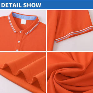 Logotipo impreso personalizado de alta calidad de talla grande para hombre para Polos 100% algodón uniforme estilo casual inteligente con posición frontal del logotipo - Product Image 3