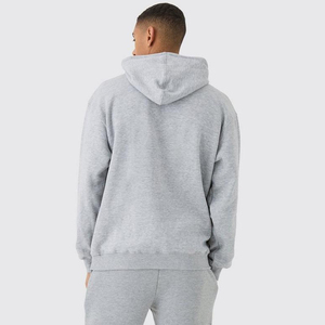 Custom Brand Men's Retro Acid Washed Pullover Hoodie New Trend Winter 100% Cotton Fleece 3D Printed Drawstring Solid Clothing - Product Image 3