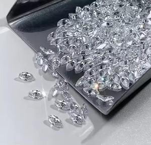 Diamants de laboratoire cultivés de qualité supérieure, taille marquise, couleur D, blanc, brillants, certifiés Jewelux, pour la fabrication de bijoux, bagues, colliers - Product Image 5