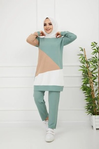 Traje de pista islámico para mujeres musulmanas, de 2 piezas traje deportivo, muy vendido, la mejor calidad - Product Image 5